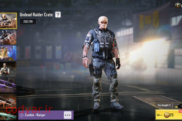 کریت Undead Raider در بازی کالاف دیوتی موبایل منتشر شد