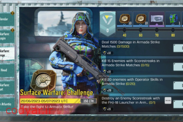 ترجمه ایونت Surface Warfare Challenge در کالاف دیوتی موبایل